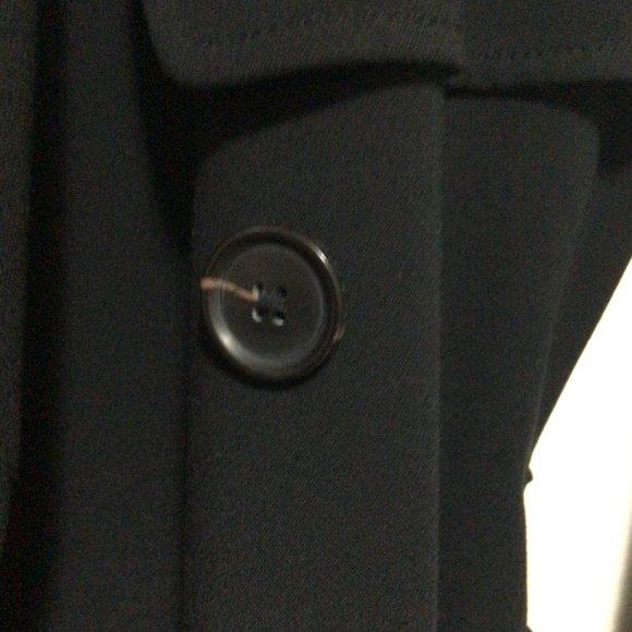 Abercrombie & Fitch Black Drapey Trench Coat (S) - Picture 5 of 5